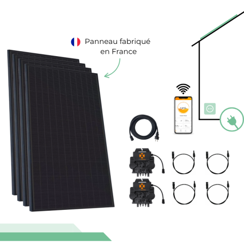 Kit Autoconsommation VOLTEC 4 panneaux Monophasé