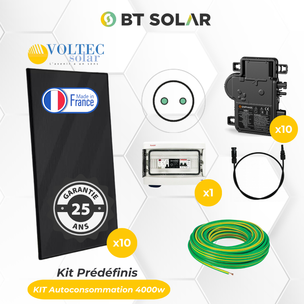 Voltec Hand Indicator Kit Autoconsommation VOLTEC - APSYSTEMS 10 panneaux - BT Solar