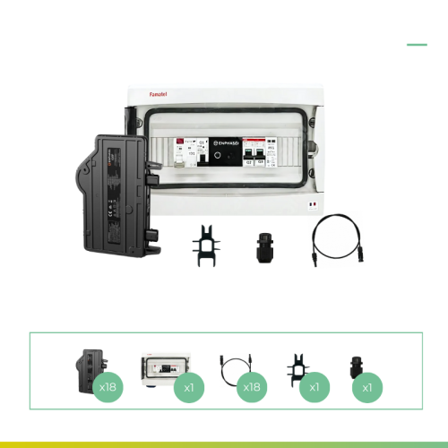 Kit 18 micro - onduleurs + coffret Enphase IQ8-P
