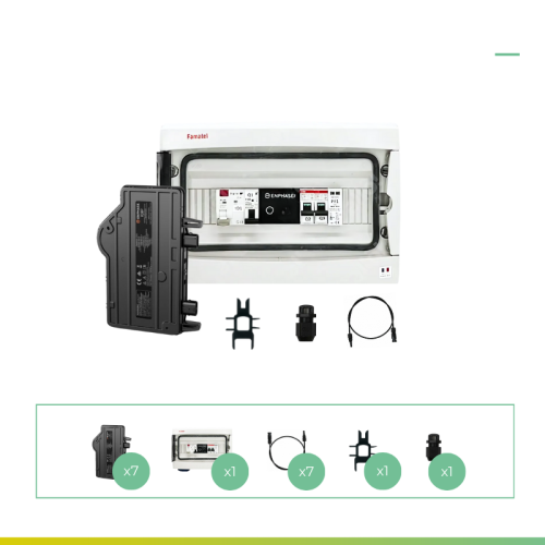 Kit 7 micro-onduleurs + coffret Enphase IQ8-P