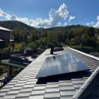 installation de 6 panneaux photovoltaïques sur une maison