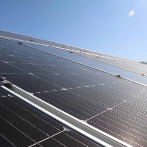 zoom panneaux solaires