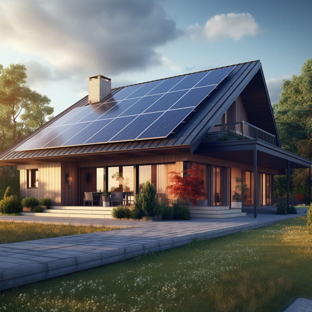 maison_avec_panneaux_solaires_ensoleillée