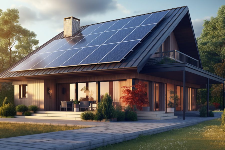 maison_avec_panneaux_solaires_ensoleillée